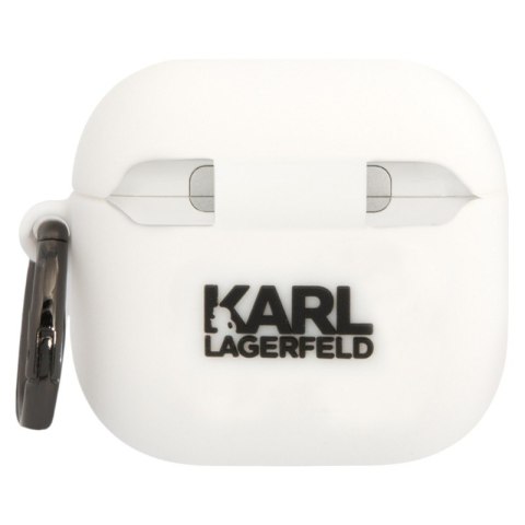 Karl Lagerfeld 3D Silicone NFT - Etui AirPods 4 (biały)