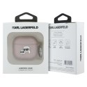 Karl Lagerfeld Monogram Karl & Choupette Head - Etui AirPods 4 (różowy)