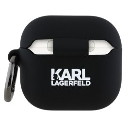 Karl Lagerfeld Silicone Karl Head 3D - Etui AirPods 4 (czarny)