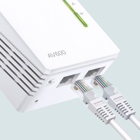 TP-Link AV600 600 Mbit/s Przewodowa sieć LAN Wi-Fi Biały 1 szt.