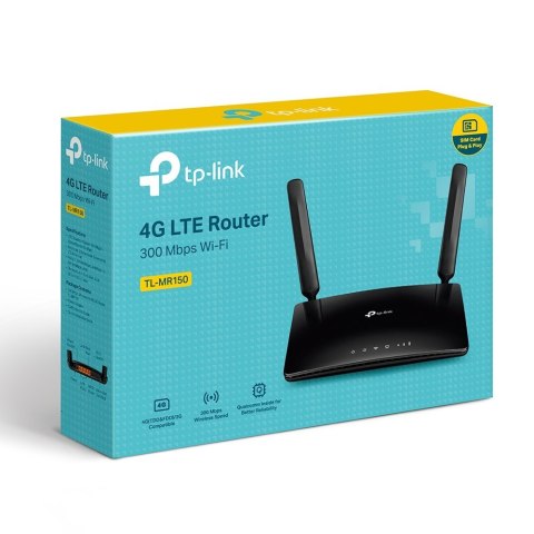 TP-Link TL-MR150 router bezprzewodowy Fast Ethernet Jedna częstotliwości (2,4 GHz) 4G Czarny