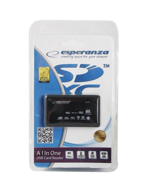 EA119 Esperanza czytnik kart all in one usb