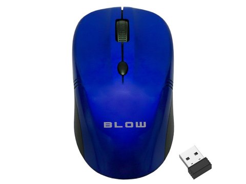 Mysz optyczna bezprzewodowa blow mb-10 niebieska