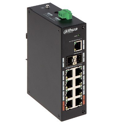 Dahua Technology PFS3211-8GT-120-V2 łącza sieciowe Nie zarządzany Gigabit Ethernet (10/100/1000) Obsługa PoE Montaż na biurku/śc