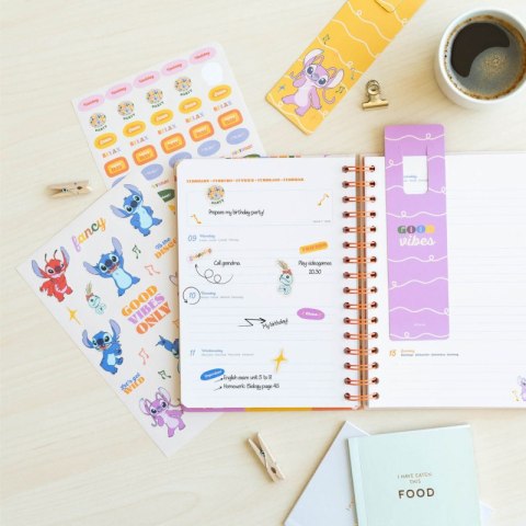 Disney Stitch - Kalendarz / Planner tygodniowy A5 2025/2026