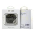 Guess 4G Strass Charm - Etui AirPods 4 (brązowy)