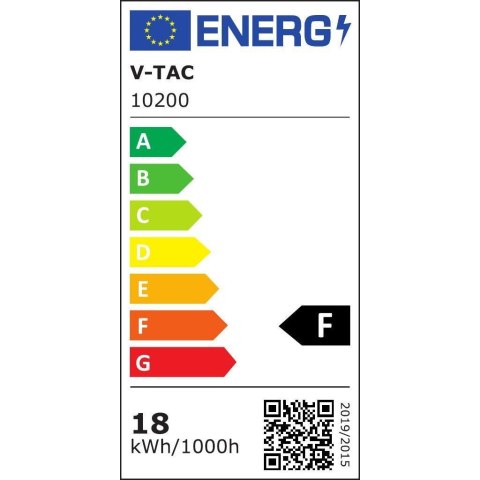 Plafon V-TAC 18W LED Okrągły 195x38mm IP54 VT-8096 6500K 1820lm