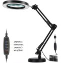 ZD144 Lampka lupa kosmetyczna biurkowa