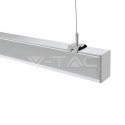 Oprawa V-TAC LED Linear SAMSUNG CHIP 40W Natynk/Zwieszana Do łączenia Srebrna 0-10V 120cm VT-7-43 4000K 3590lm 5 Lat Gwarancji