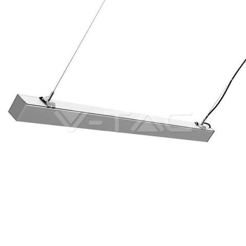 Oprawa V-TAC LED Linear SAMSUNG CHIP 40W Natynk/Zwieszana Do łączenia Srebrna 0-10V 120cm VT-7-43 4000K 3590lm 5 Lat Gwarancji