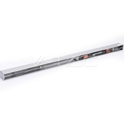 Oprawa V-TAC LED Linear SAMSUNG CHIP 40W Natynk/Zwieszana Do łączenia Srebrna 0-10V 120cm VT-7-43 4000K 3590lm 5 Lat Gwarancji