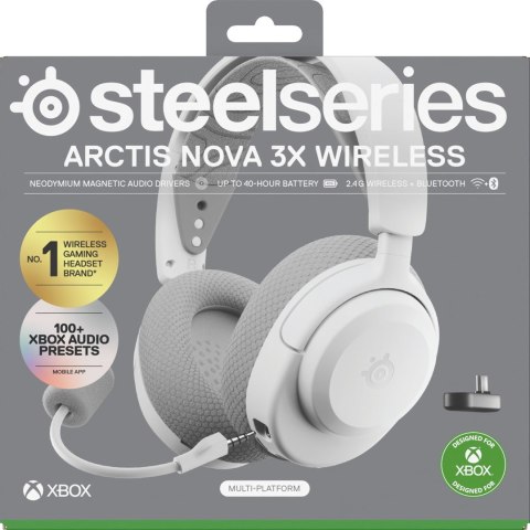 Słuchawki Steelseries Arctis Nova 3X Wireless for Xbox, White