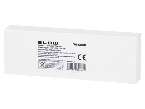 Zasilacz do systemów led 12v/ 1,25a 15w