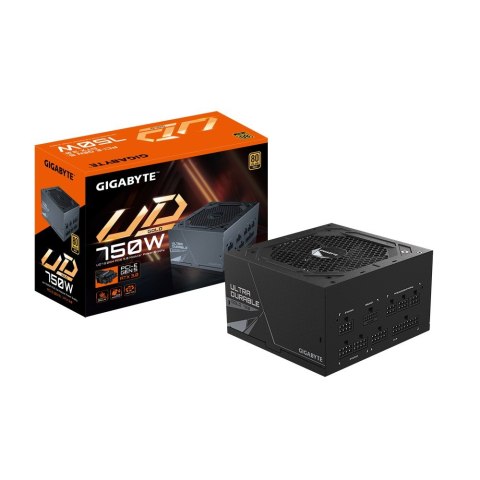 GIGABYTE UD750GM PG5 moduł zasilaczy 750 W 20+4 pin ATX ATX Czarny