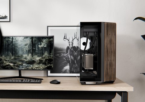 Obudowa PC APNX V1, Midi-Tower, ATX, Tempered Glass, Holz, schwarz