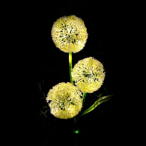 Ozdone ogrodowe lampki solarne Rebel- czosnek ozdobny