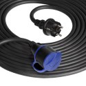 Przedłużacz warsztatowy bryzgoszczelny IP44, 1x2P+Z 20m,kabel gumowy olejoodporny H07RN-F 3x1,5mm?, 230VAC/16A, schuko