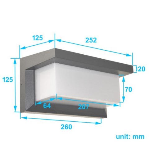Oprawa elewacyjna Neely B E27 IP54 czarna