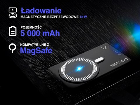 Power bank TRACER AirMag2 5000mAh PD20W+15W Mag