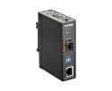 Przemysłowy konwerter mediów SFP/SFP - 1G Ethernet