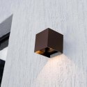 9W LED Solar Wall Light 3in1 Corten Body IP65