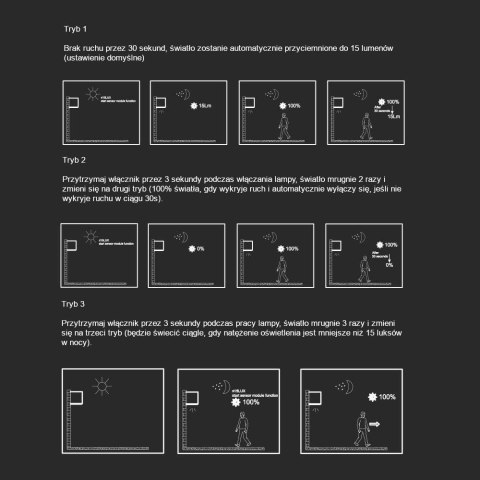 9W LED Solar Wall Light 3in1 Corten Body IP65