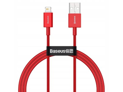 BASEUS Kabel USB - Lightening Superior Series, 2.4A, 1m (czerwony) CALYS-A09