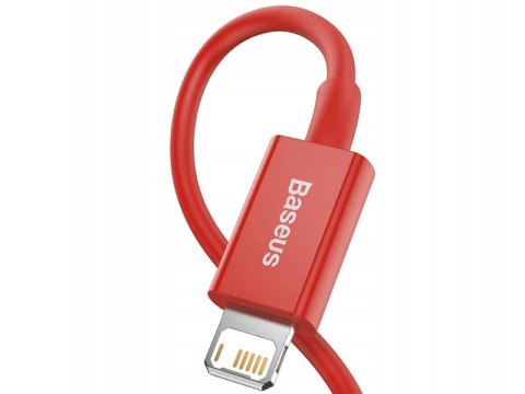 BASEUS Kabel USB - Lightening Superior Series, 2.4A, 1m (czerwony) CALYS-A09