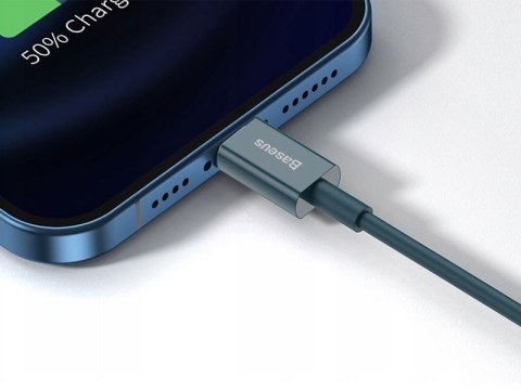 BASEUS Kabel USB Lightning iPhone Superior Series, 2.4A, 1m (niebieski) CALYS-A03