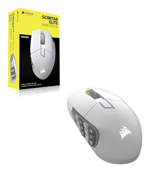 Mysz do gier Corsair Scimitar Elite Wireless SE - biała