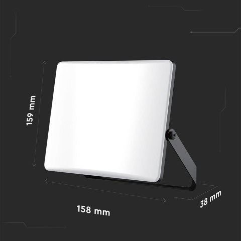 Projektor LED V-TAC 30W LED 3w1 CCT 100Lm/W Mleczny Klosz VT-44036CCT 3000-4000K-6500K 3000lm