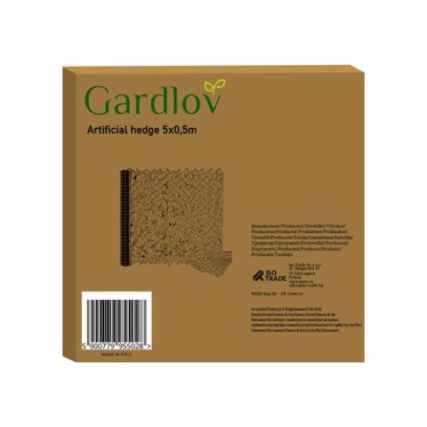 Żywopłot sztuczny na balkon 5x0,5m Gardlov 25342