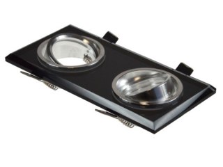 Oprawa sufitowa Worta Black podwójna ruchoma