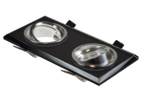 Oprawa sufitowa Worta Black podwójna ruchoma