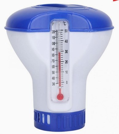 DA357 Dozownik pływak z termometrem 2w1