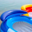 DA388 Materac dmuchany do pływania z siatką niebieski