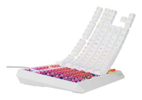 KLAWIATURA DLA GRACZY GENESIS THOR 230 TKL US RGB MECHANICZNA OUTEMU RED BIAŁA HOT SWAP