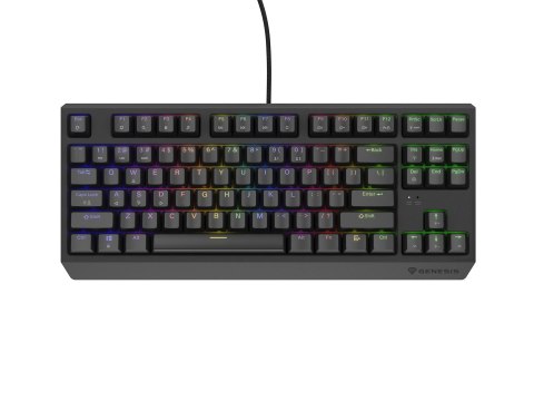 KLAWIATURA DLA GRACZY GENESIS THOR 230 TKL US RGB MECHANICZNA OUTEMU RED CZARNA HOT SWAP