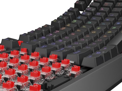 KLAWIATURA DLA GRACZY GENESIS THOR 230 TKL US RGB MECHANICZNA OUTEMU RED CZARNA HOT SWAP