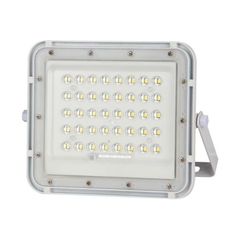 Projektor LED Solarny V-TAC 6W Pilot, AUTO, Timer, IP65 Biały VT-40W-W 4000K 400lm