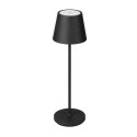 Lampka Biurkowa Nocna V-TAC 1,5W LED 27,5cm Ładowanie Ściemnianie IP54 Czarna VT-7997 3000K 150lm