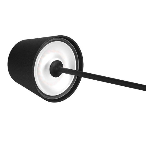 Lampka Biurkowa Nocna V-TAC 1,5W LED 27,5cm Ładowanie Ściemnianie IP54 Czarna VT-7997 3000K 150lm