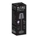 Lampka Biurkowa Nocna V-TAC 1,5W LED 27,5cm Ładowanie Ściemnianie IP54 Czarna VT-7997 3000K 150lm