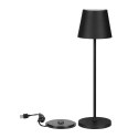 Lampka Biurkowa Nocna V-TAC 1,5W LED 27,5cm Ładowanie Ściemnianie IP54 Czarna VT-7997 3000K 150lm