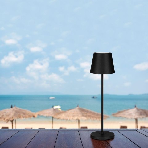 Lampka Biurkowa Nocna V-TAC 1,5W LED 27,5cm Ładowanie Ściemnianie IP54 Czarna VT-7997 3000K 150lm