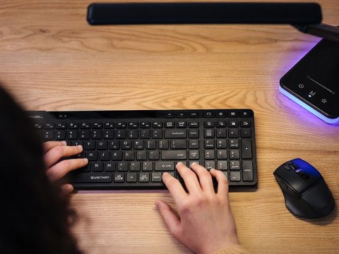 Mysz A4TECH FSTYLER FB45 CS AIR2 RF (2.4G+BT) Stone Grey (Silent)