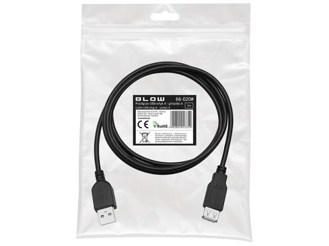 Przyłącze usb a - a 3,0m wtyk-gniazdo zawieszka