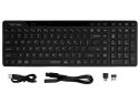 Klawiatura A4TECH FSTYLER FBK27CAS Black 2.4GHz+BT (Silent)
