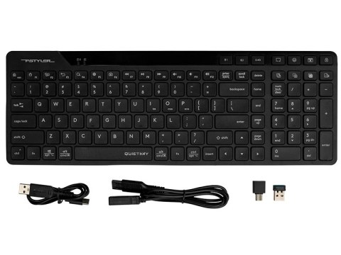 Klawiatura A4TECH FSTYLER FBK27CAS Black 2.4GHz+BT (Silent)