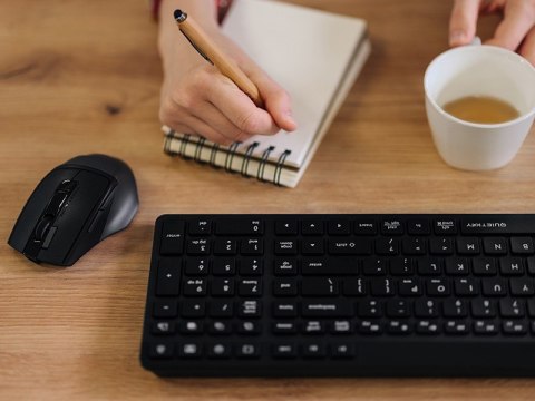 Klawiatura A4TECH FSTYLER FBK27CAS Black 2.4GHz+BT (Silent)